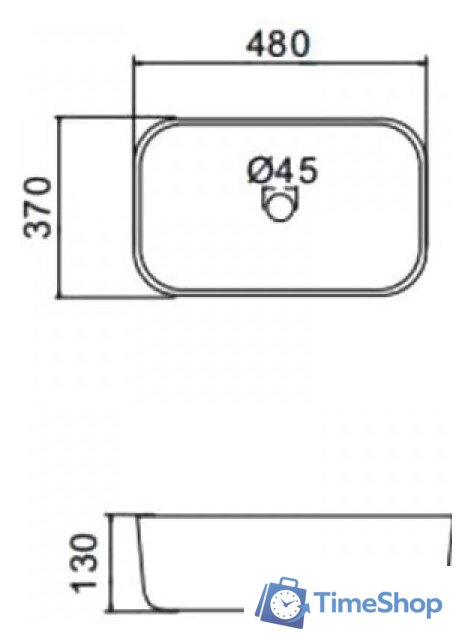 Умывальник Gappo GT403-8 - Изображение №2 — Интернет-магазин Time-Shop