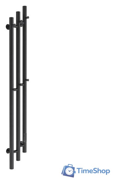 Полотенцесушитель Маргроид Ferrum Inaro 3 Cascade СНШ 150*6*12 Черный матовый, скрытого монтажа, таймер справа - Изображение №1 — Интернет-магазин Time-Shop