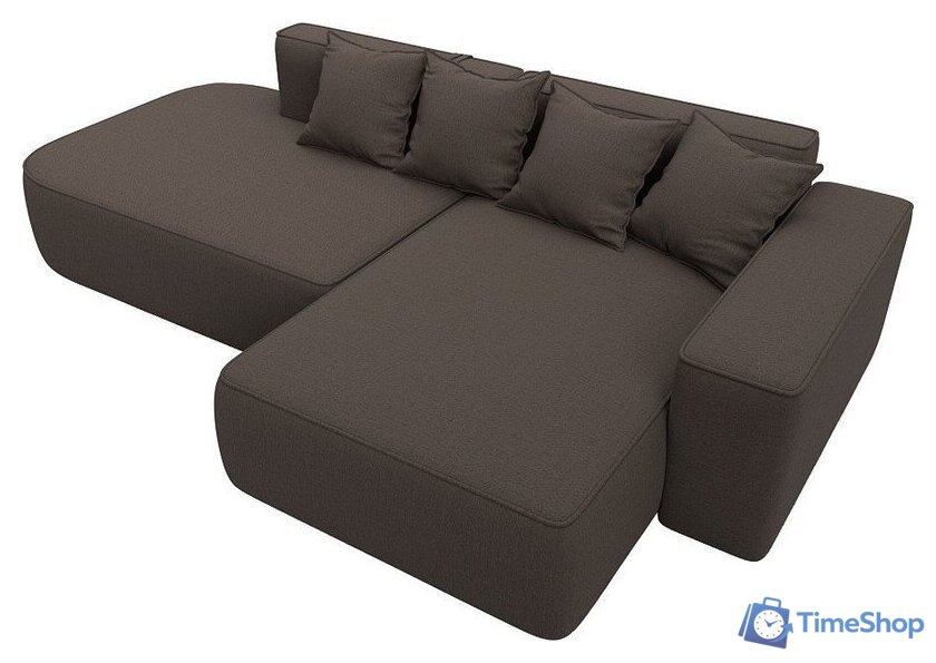 Угловой диван Лига диванов Лига-065 правый 129798 (рогожка амур 05 коричневый) - Изображение №18 — Интернет-магазин Time-Shop