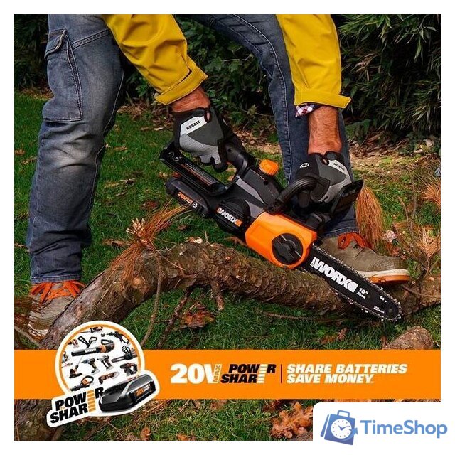 Аккумуляторная пила Worx WG322E.9 (без АКБ) - Изображение №5 — Интернет-магазин Time-Shop