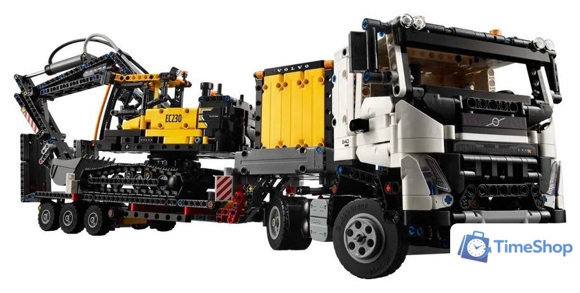 Конструктор LEGO Technic Грузовик Volvo FMX и электрический экскаватор EC230 42175 - Изображение №2 — Интернет-магазин Time-Shop