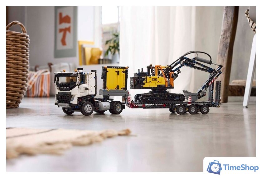 Конструктор LEGO Technic Грузовик Volvo FMX и электрический экскаватор EC230 42175 - Изображение №11 — Интернет-магазин Time-Shop