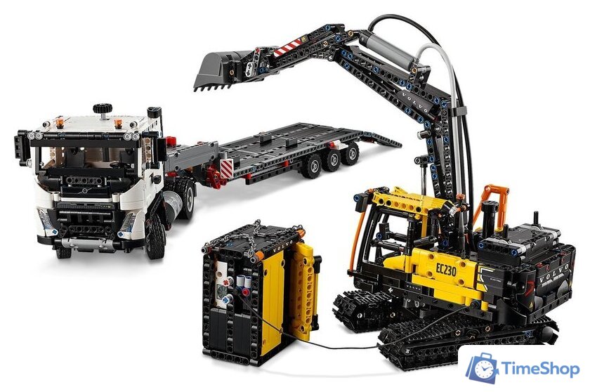 Конструктор LEGO Technic Грузовик Volvo FMX и электрический экскаватор EC230 42175 - Изображение №5 — Интернет-магазин Time-Shop