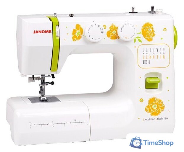 Электромеханическая швейная машина Janome Excellent Stitch 15A - Изображение №1 — Интернет-магазин Time-Shop