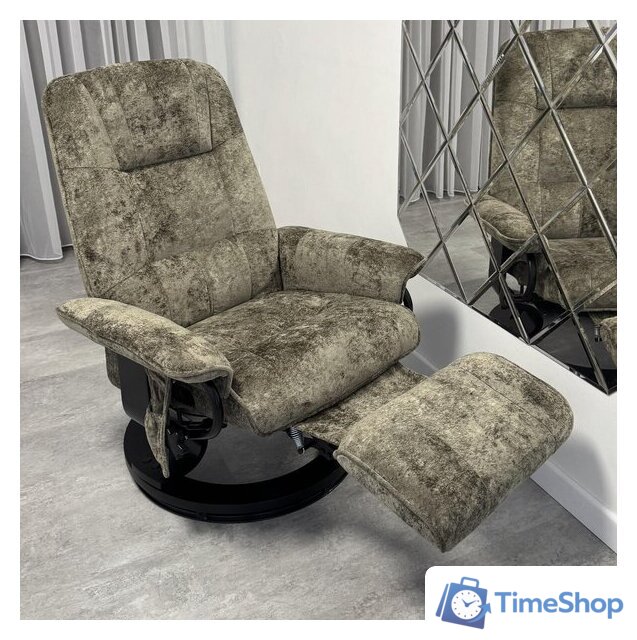 Массажное кресло Calviano 20 (серо-оливковый) - Изображение №10 — Интернет-магазин Time-Shop