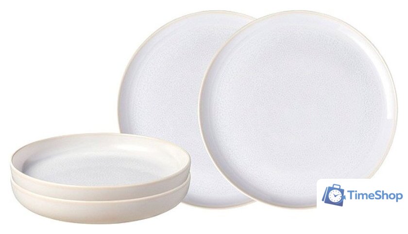 Набор тарелок Villeroy & Boch Crafted Cotton 19-5183-8547 - Изображение №1 — Интернет-магазин Time-Shop