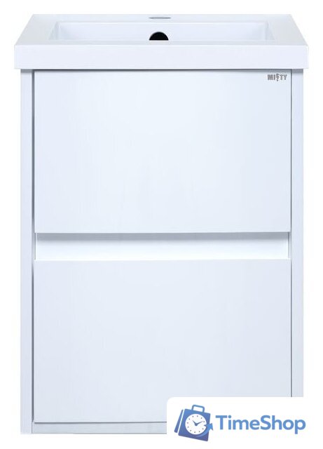  Misty Алиса - 40 Тумба 2 ящ. подвесная, белая эмаль - Э-Али01040-011П2Я - Изображение №1 — Интернет-магазин Time-Shop