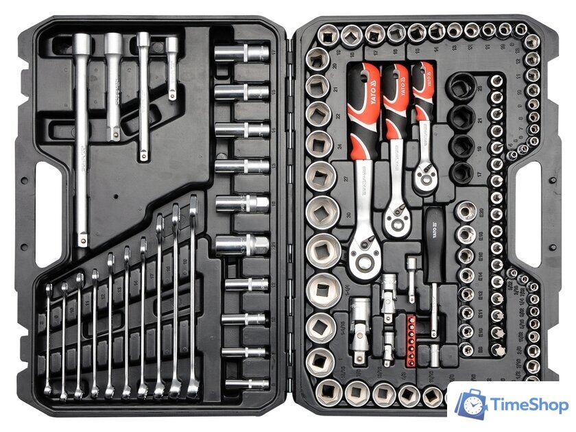 Универсальный набор инструментов Yato YT-38801 (120 предметов) - Изображение №2 — Интернет-магазин Time-Shop