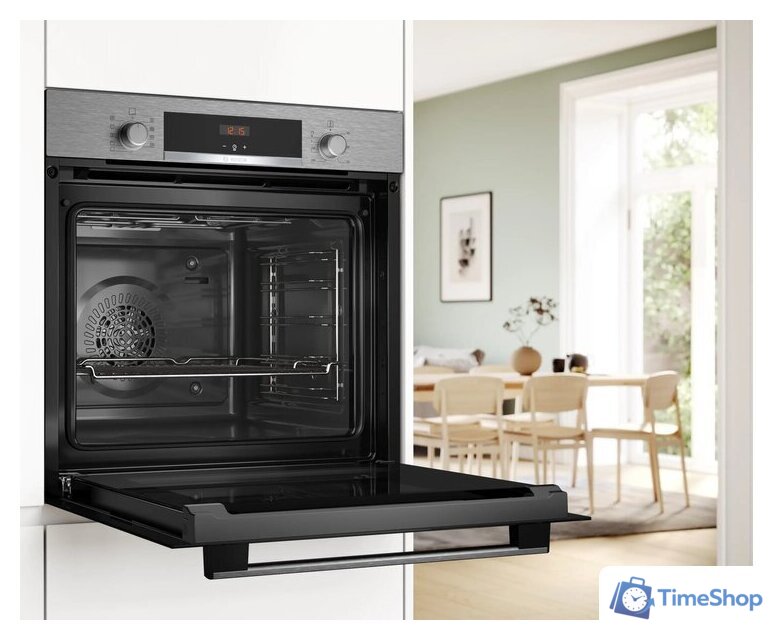 Электрический духовой шкаф Bosch Serie 4 HBA514BS3 - Изображение №5 — Интернет-магазин Time-Shop