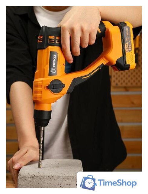 Перфоратор Deko DKCH20 SET (с 2-мя АКБ, кейс) - Изображение №5 — Интернет-магазин Time-Shop