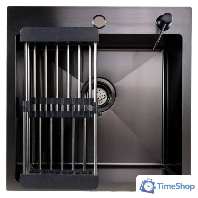 Кухонная мойка Berge 5050 premium Nano Black (черный) - Изображение №1 — Интернет-магазин Time-Shop