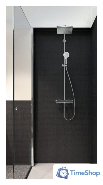 Душевая система  Hansgrohe Crometta Е 240 1jet Showerpipe [27271000] - Изображение №3 — Интернет-магазин Time-Shop