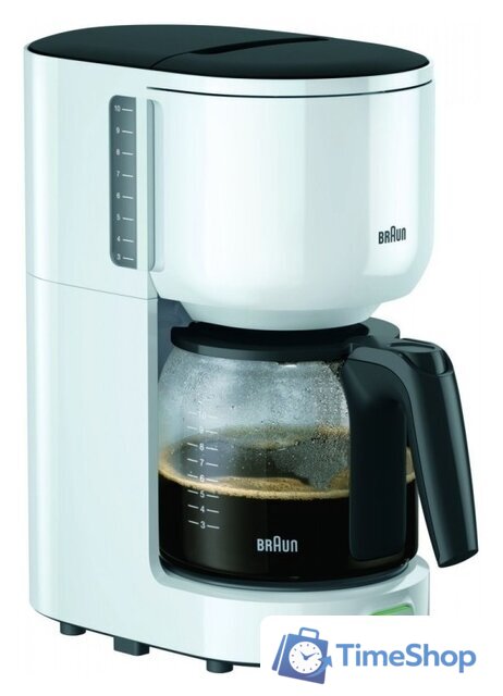 Капельная кофеварка Braun KF3100 WH - Изображение №1 — Интернет-магазин Time-Shop