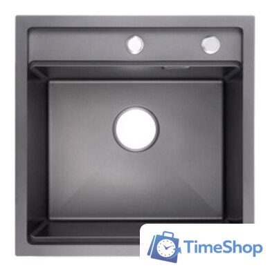 Кухонная мойка VANS Premium 500x505x240 мм Graphite matte - Изображение №1 — Интернет-магазин Time-Shop