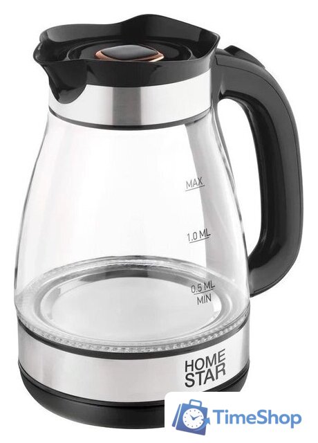 Электрический чайник HomeStar HS-1044 (черный) - Изображение №1 — Интернет-магазин Time-Shop