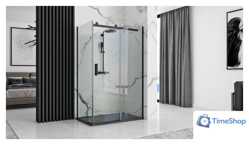 Душевой поддон Rea Stone 100x80 (черный) - Изображение №2 — Интернет-магазин Time-Shop