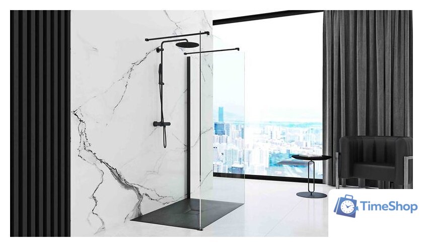 Душевой поддон Rea Stone 100x80 (черный) - Изображение №6 — Интернет-магазин Time-Shop