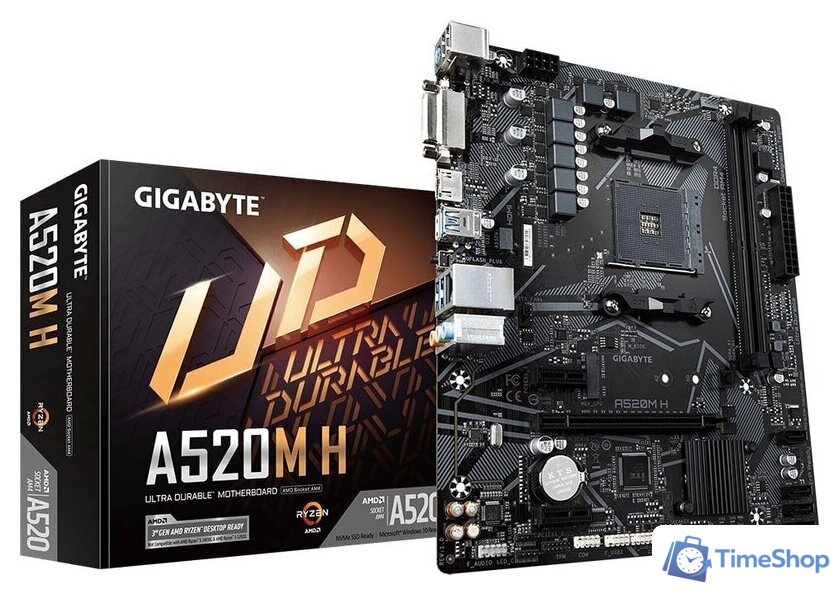 Материнская плата Gigabyte A520M H (rev. 1.x) - Изображение №6 — Интернет-магазин Time-Shop