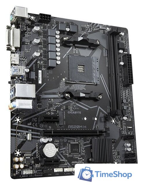 Материнская плата Gigabyte A520M H (rev. 1.x) - Изображение №2 — Интернет-магазин Time-Shop