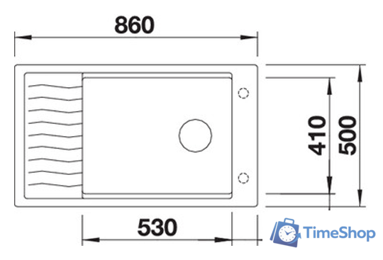 Кухонная мойка Blanco Elon XL 8 S (серый беж) 524867 - Изображение №2 — Интернет-магазин Time-Shop