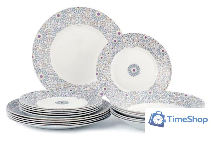 Набор тарелок Luminarc Essence Daisi Crux V6071 (18шт) - Изображение №1 — Интернет-магазин Time-Shop