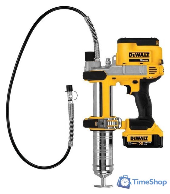 Шприц для смазки DeWalt DCGG571M1 (с 1-им АКБ, кейс) - Изображение №3 — Интернет-магазин Time-Shop