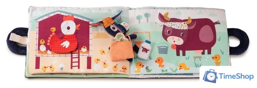 Развивающая игра Lilliputiens Книжка мягкая Ослик Игнас на ферме 83415 - Изображение №12 — Интернет-магазин Time-Shop