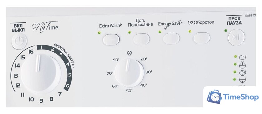 Стиральная машина Indesit EWSB 5085 CIS - Изображение №3 — Интернет-магазин Time-Shop