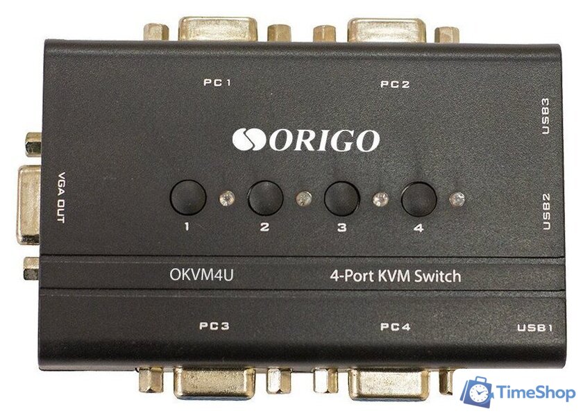 KVM переключатель Origo OKVM4U/A1A - Изображение №1 — Интернет-магазин Time-Shop