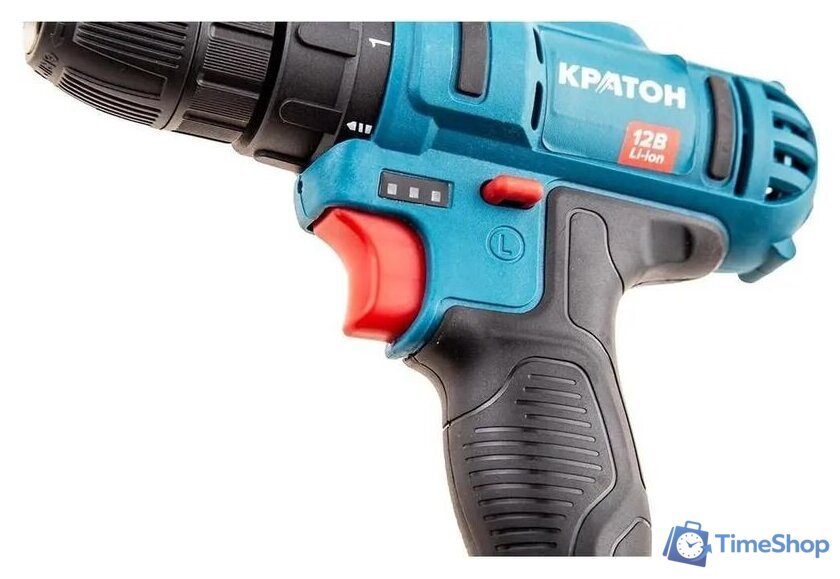 Дрель-шуруповерт Кратон CD-12-Li-1.5 31101054 (с 2-мя АКБ, кейс) - Изображение №8 — Интернет-магазин Time-Shop