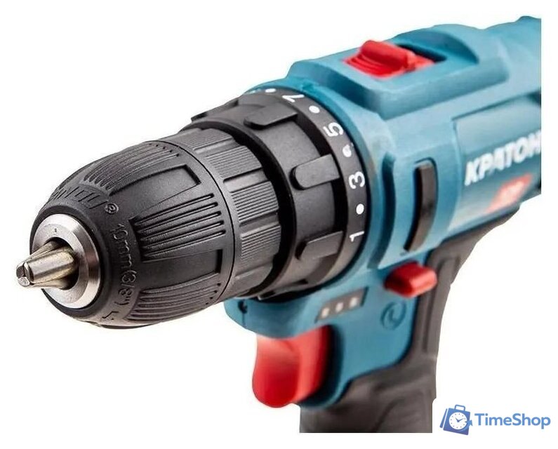 Дрель-шуруповерт Кратон CD-12-Li-1.5 31101054 (с 2-мя АКБ, кейс) - Изображение №7 — Интернет-магазин Time-Shop