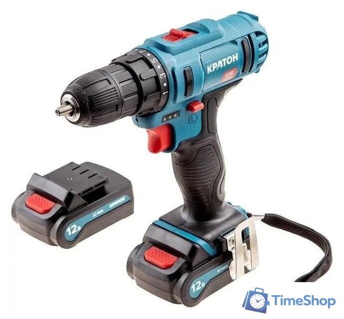 Дрель-шуруповерт Кратон CD-12-Li-1.5 31101054 (с 2-мя АКБ, кейс) - Изображение №3 — Интернет-магазин Time-Shop