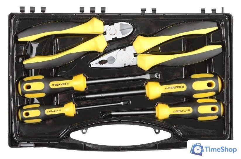 Набор отверток Stayer 2202-H6 (6 предметов) - Изображение №1 — Интернет-магазин Time-Shop