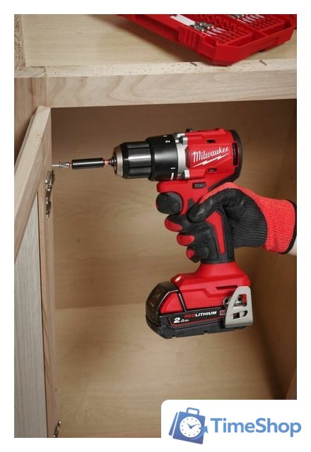 Дрель-шуруповерт Milwaukee M18 M18BLDDRC-502C 4933492835 (с 2-мя АКБ 5 Ач, кейс) - Изображение №9 — Интернет-магазин Time-Shop