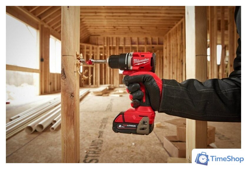 Дрель-шуруповерт Milwaukee M18 M18BLDDRC-502C 4933492835 (с 2-мя АКБ 5 Ач, кейс) - Изображение №14 — Интернет-магазин Time-Shop