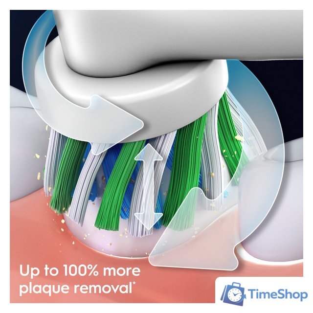 Комплект зубных щеток Oral-B Pro Series 1 D305.523.3H (2 шт, черный/бирюзовый) - Изображение №8 — Интернет-магазин Time-Shop