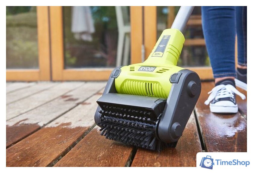 Щеточная машина для террас Ryobi RY18PCB-0 (без аккумулятора) - Изображение №4 — Интернет-магазин Time-Shop