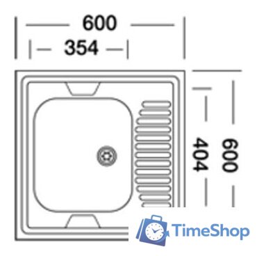 Кухонная мойка КромРус S 409 RUS (правая) - Изображение №2 — Интернет-магазин Time-Shop