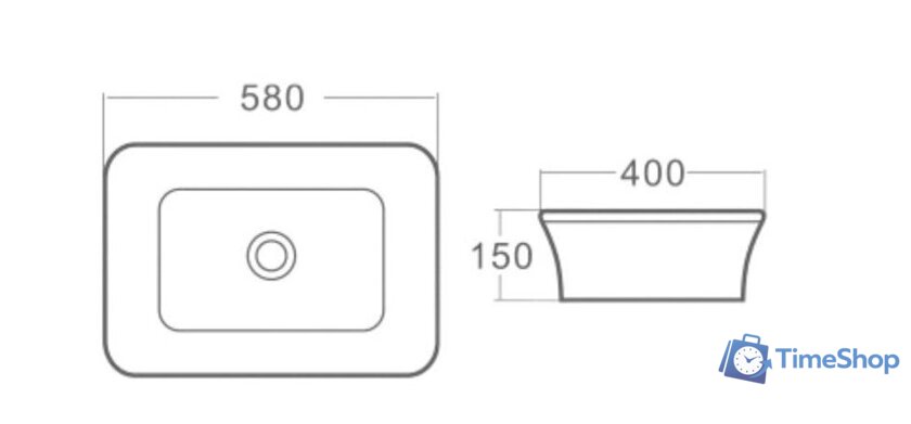 Умывальник SantiLine SL-2105 - Изображение №2 — Интернет-магазин Time-Shop