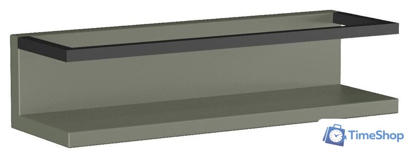  Lauter Полка Lea с рейлингом (серо-зеленый полуматовый) - Изображение №5 — Интернет-магазин Time-Shop