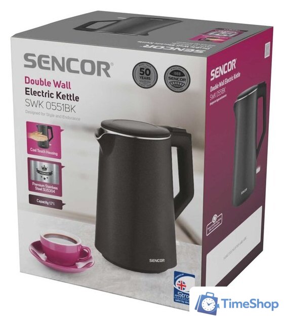 Электрический чайник Sencor SWK 0551BK - Изображение №15 — Интернет-магазин Time-Shop