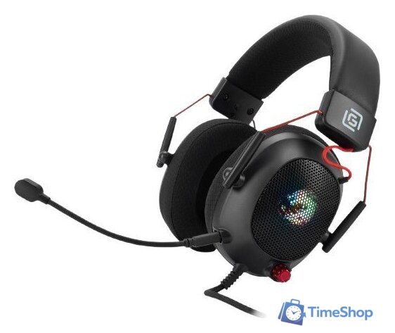 Наушники Оклик HS-L305G (черный/красный) - Изображение №1 — Интернет-магазин Time-Shop