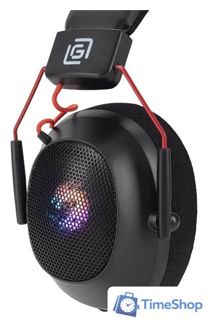 Наушники Оклик HS-L305G (черный/красный) - Изображение №4 — Интернет-магазин Time-Shop