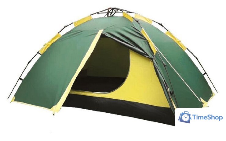 Треккинговая палатка TRAMP Quick 3 V2 (зеленый) - Изображение №1 — Интернет-магазин Time-Shop