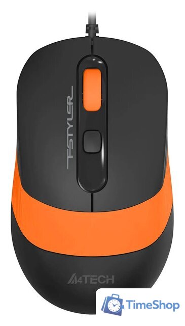 Мышь A4Tech Fstyler FM10S (оранжевый/черный) - Изображение №1 — Интернет-магазин Time-Shop