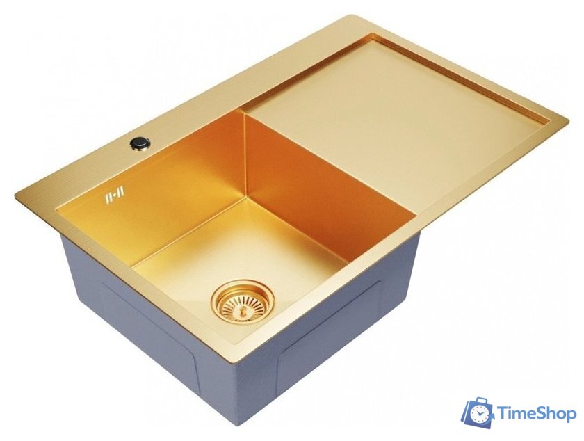 Кухонная мойка Mixline Pro 552918 (золото, с сифоном) - Изображение №2 — Интернет-магазин Time-Shop