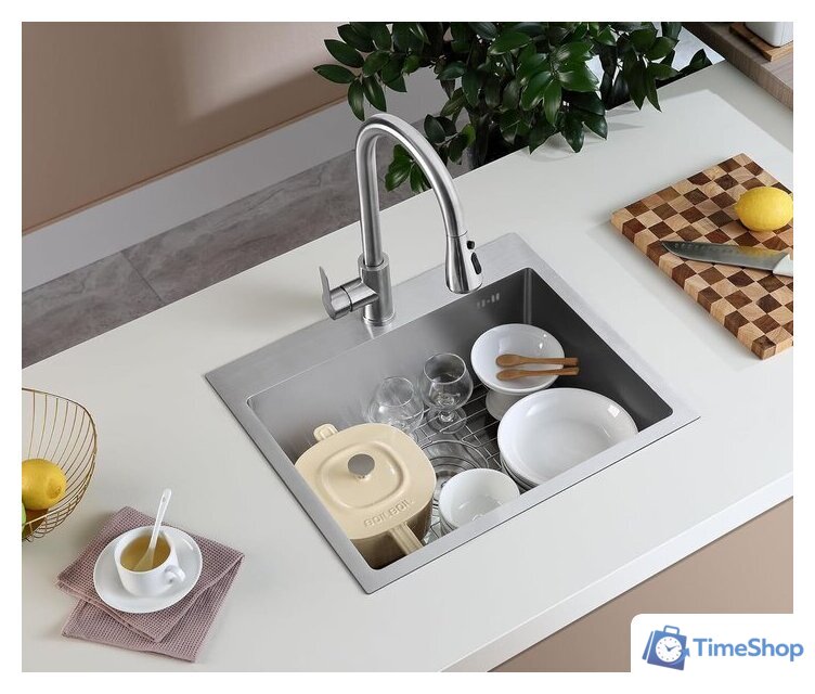 Кухонная мойка Rea ZLE-06003 (без смесителя) - Изображение №4 — Интернет-магазин Time-Shop