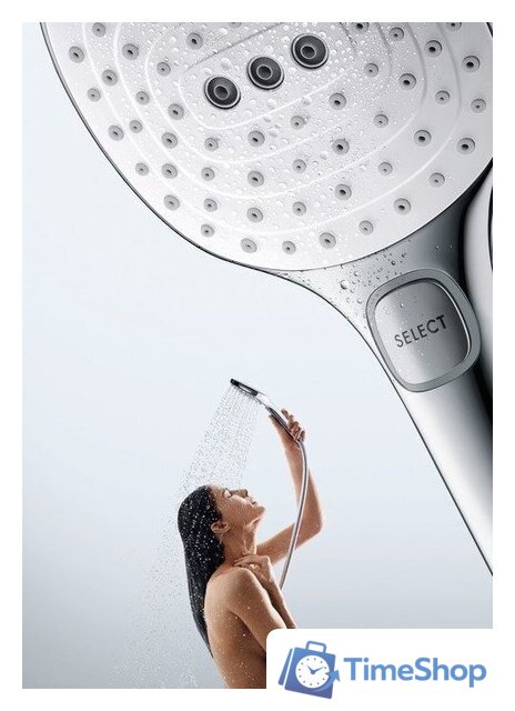 Душевая система  Hansgrohe Raindance Select E 300 2jet 27283000 (хром) - Изображение №10 — Интернет-магазин Time-Shop