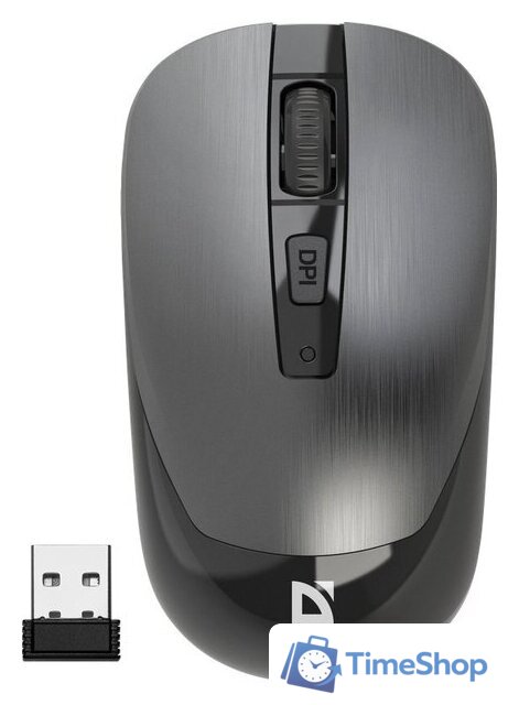 Мышь Defender Wave MM-995 (серебристый) - Изображение №1 — Интернет-магазин Time-Shop