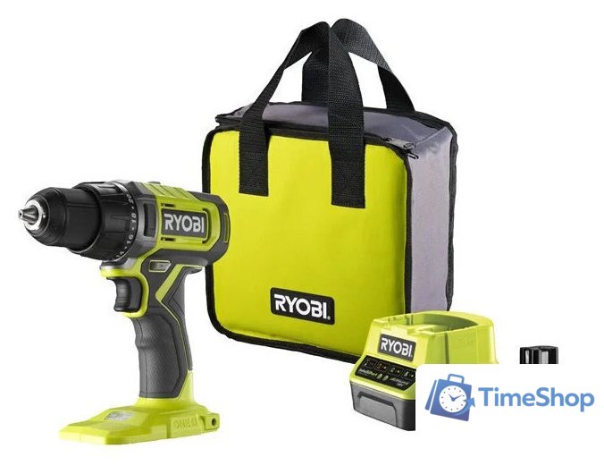 Дрель-шуруповерт Ryobi RDD18-1C20S 5133005519 (с 1-им АКБ 2 Ач, сумка) - Изображение №1 — Интернет-магазин Time-Shop
